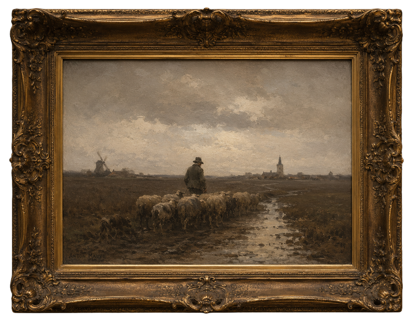 Een schilderij in Wijnbar Brel - Amersfoort